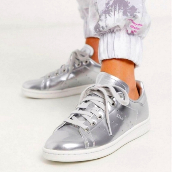 adidas Shoes - RARE Adidas Stan Smith Space Suit Silver Sneakers Athletic Luxury Limited